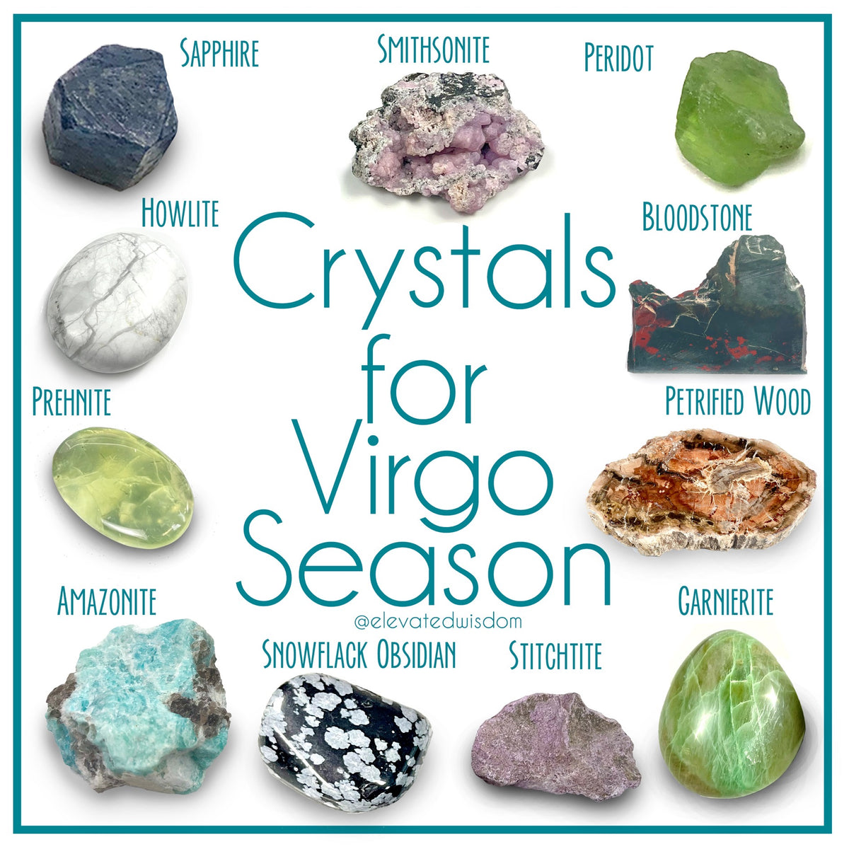 Crystals for Virgo Season ElevatedWisdom