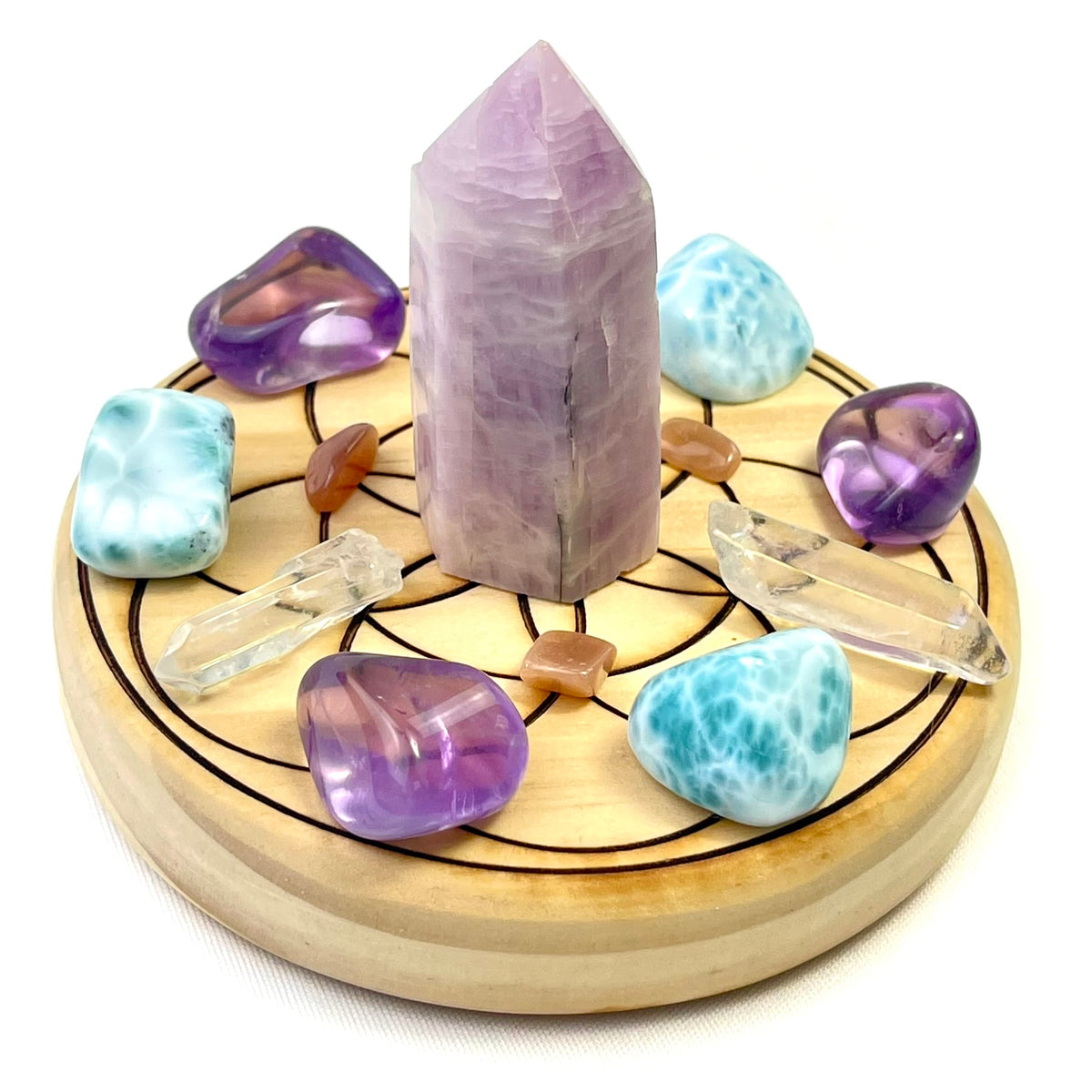 Healing Crystals & Stones Kit for Peace & Calm Energy Generator