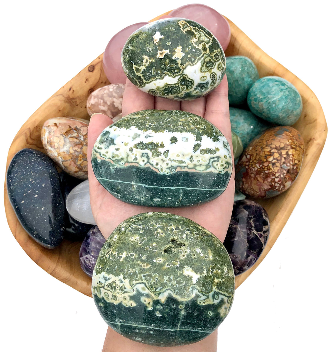 Ocean Jasper Palm Stones