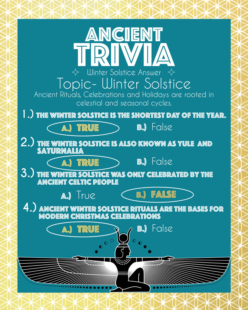 Answer to Ancient Daily Trivia Winter Solstice