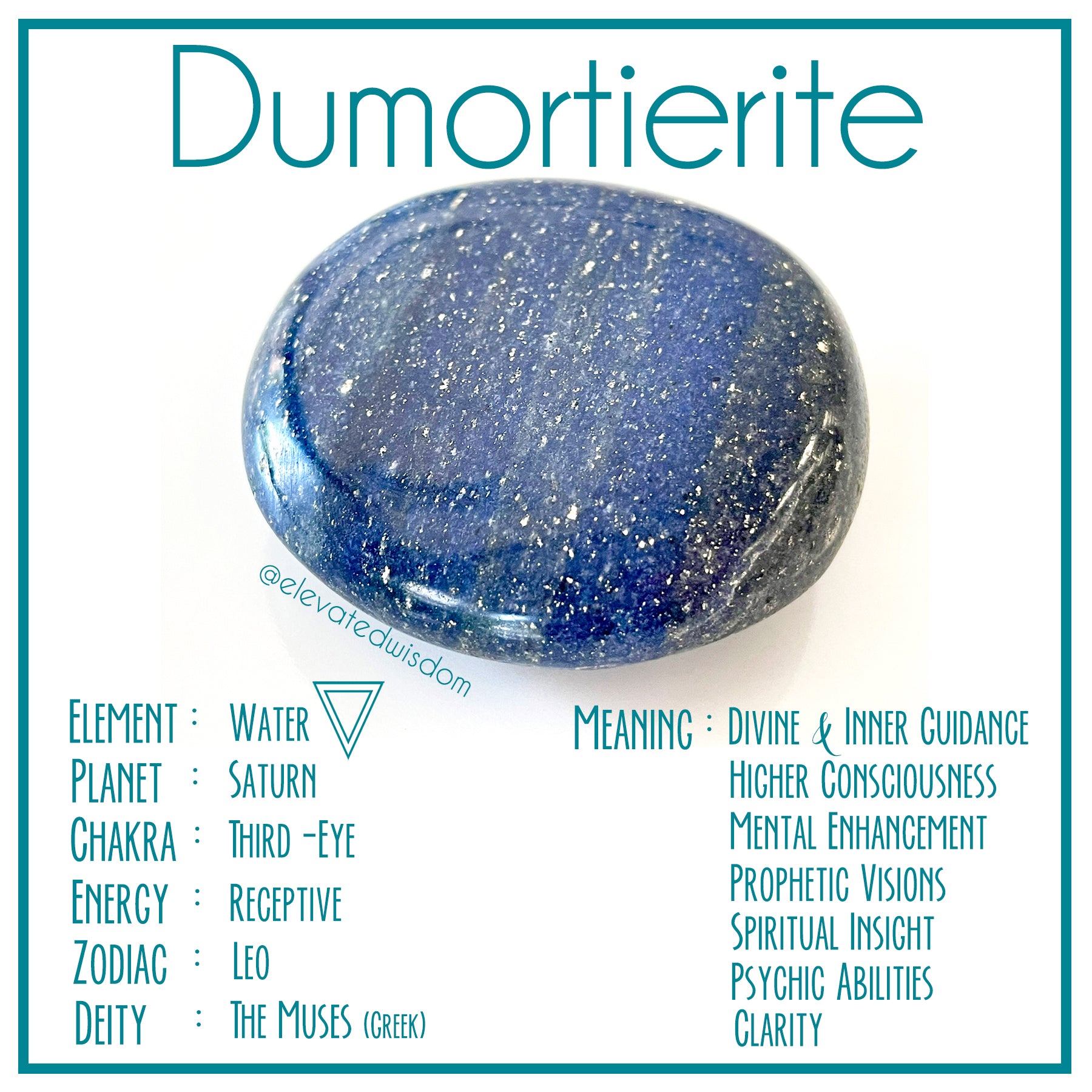 Dumortierite Palm Stones – ElevatedWisdom