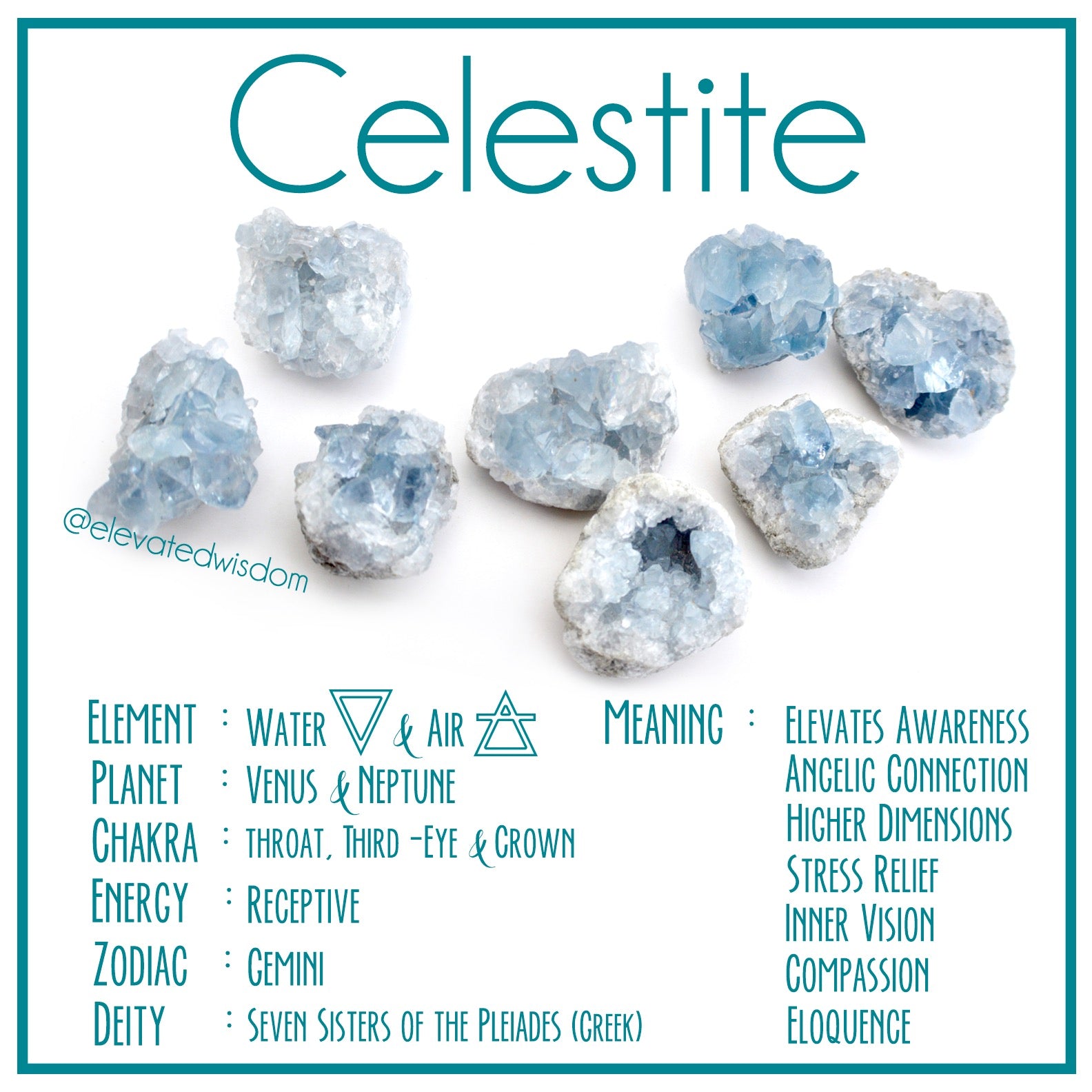 Celestite Mini Clusters – ElevatedWisdom