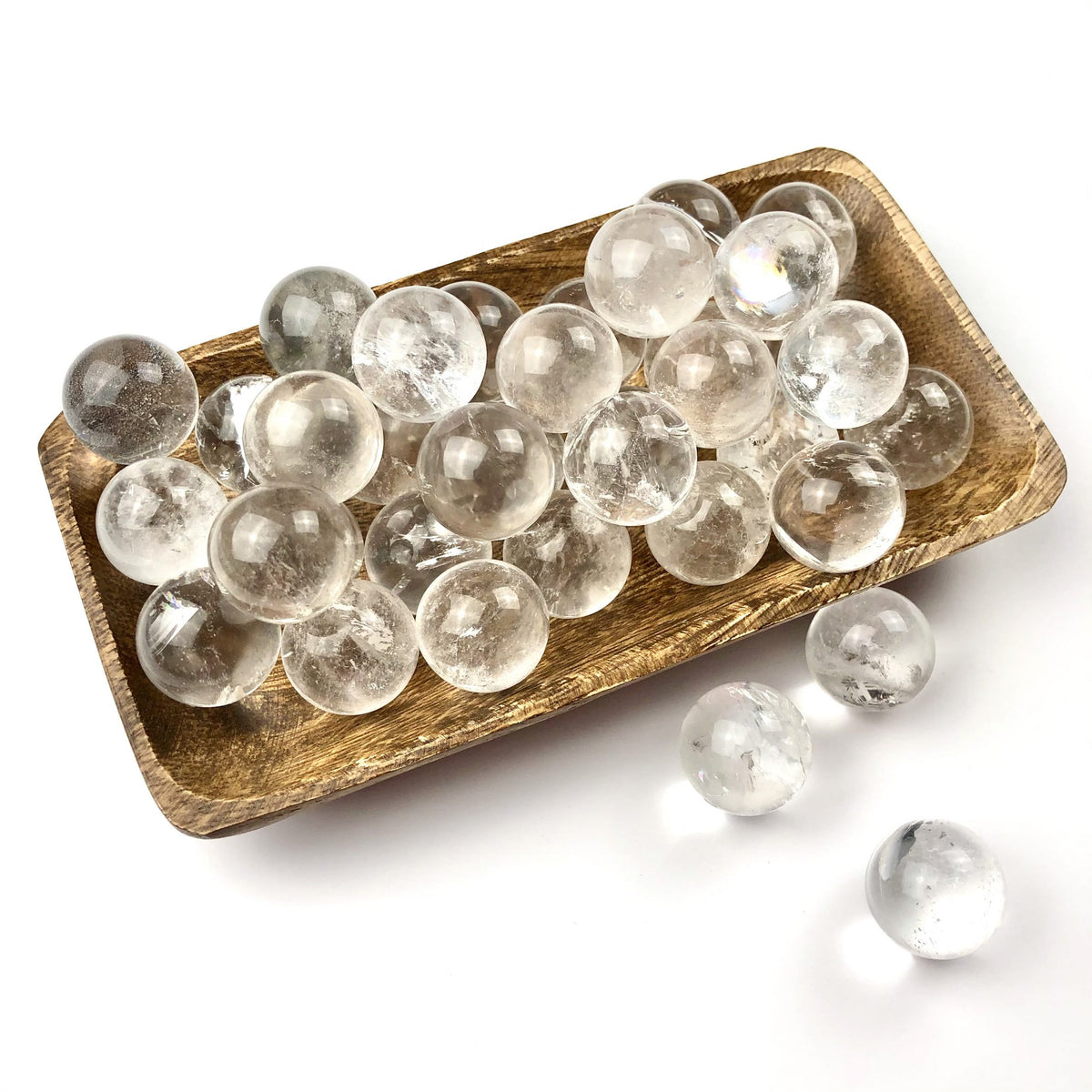 Clear Quartz Mini Spheres – ElevatedWisdom