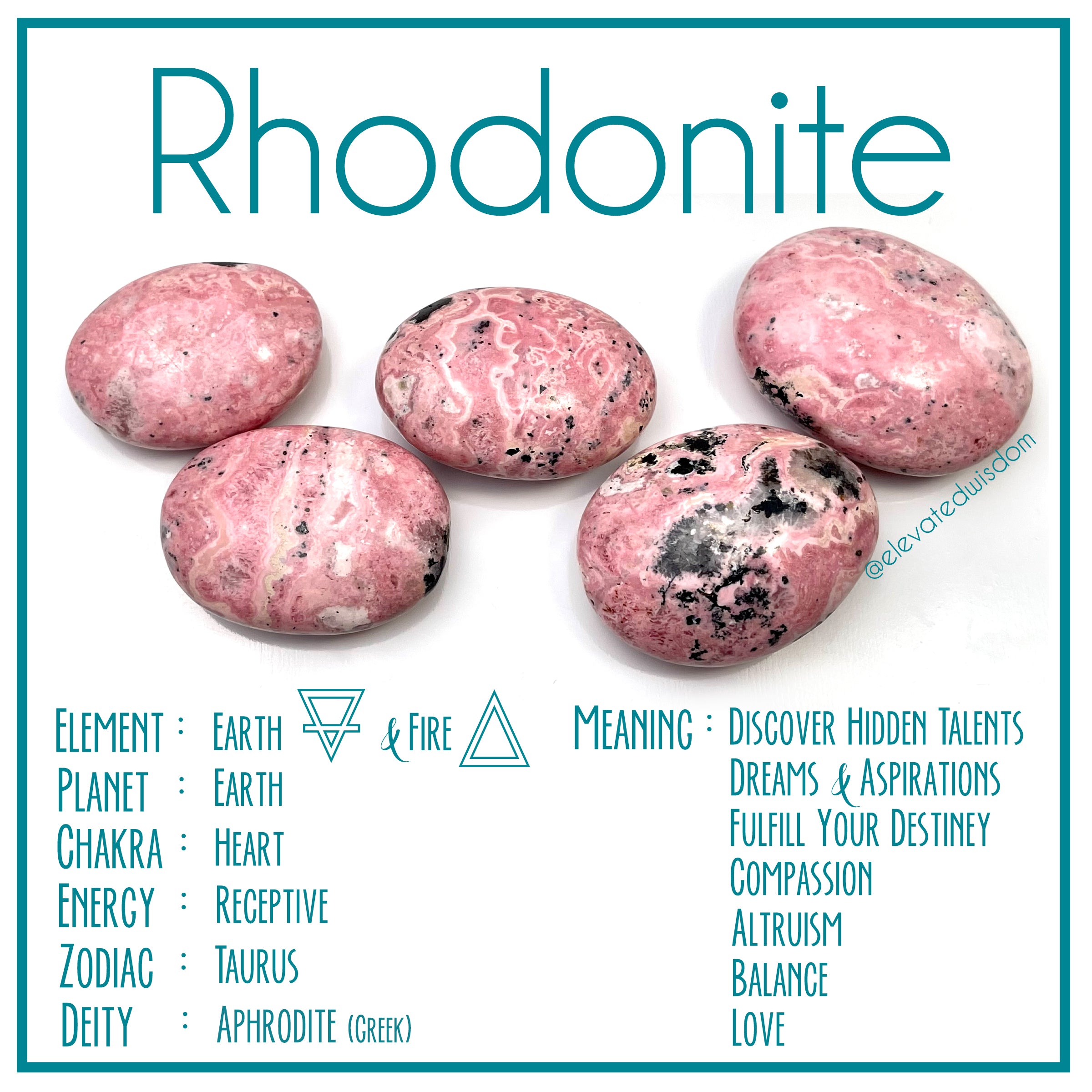 Rhodonite Stars – ElevatedWisdom